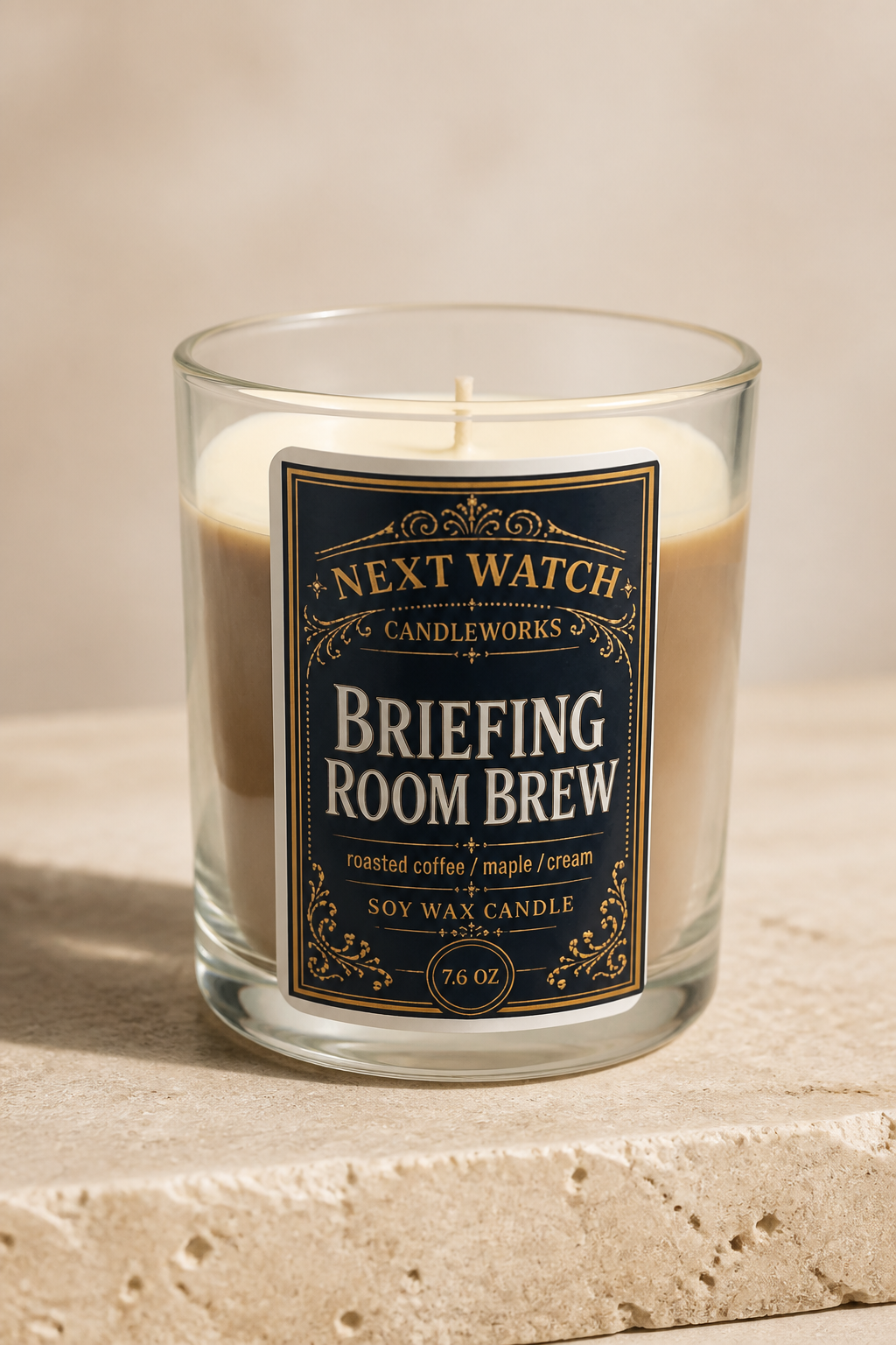Briefing Room Brew soy wax candle
