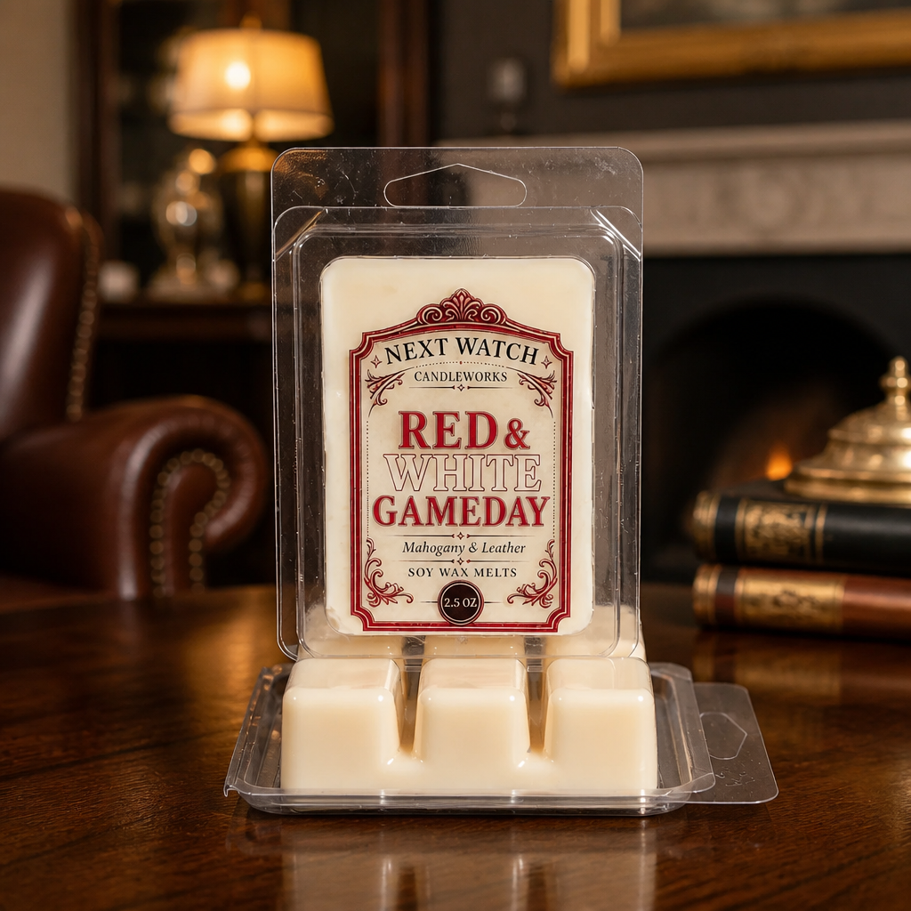 Red & White Gameday Candle - Nebraska