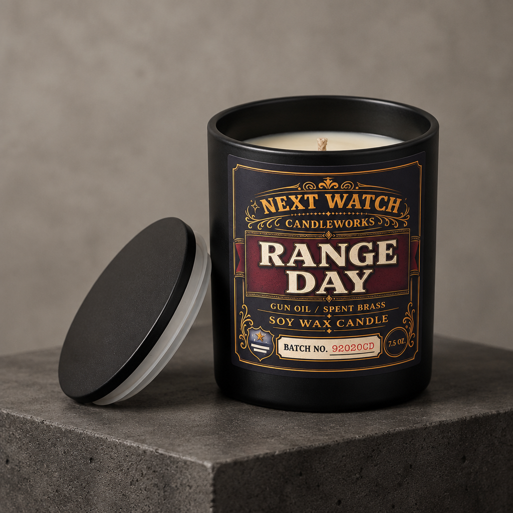 Range Day scented soy wax candle