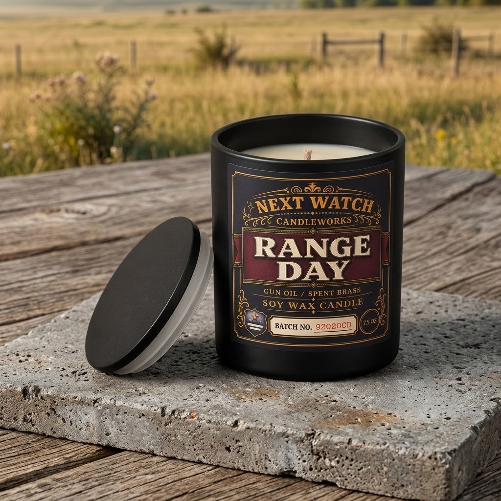 Range Day scented soy wax candle