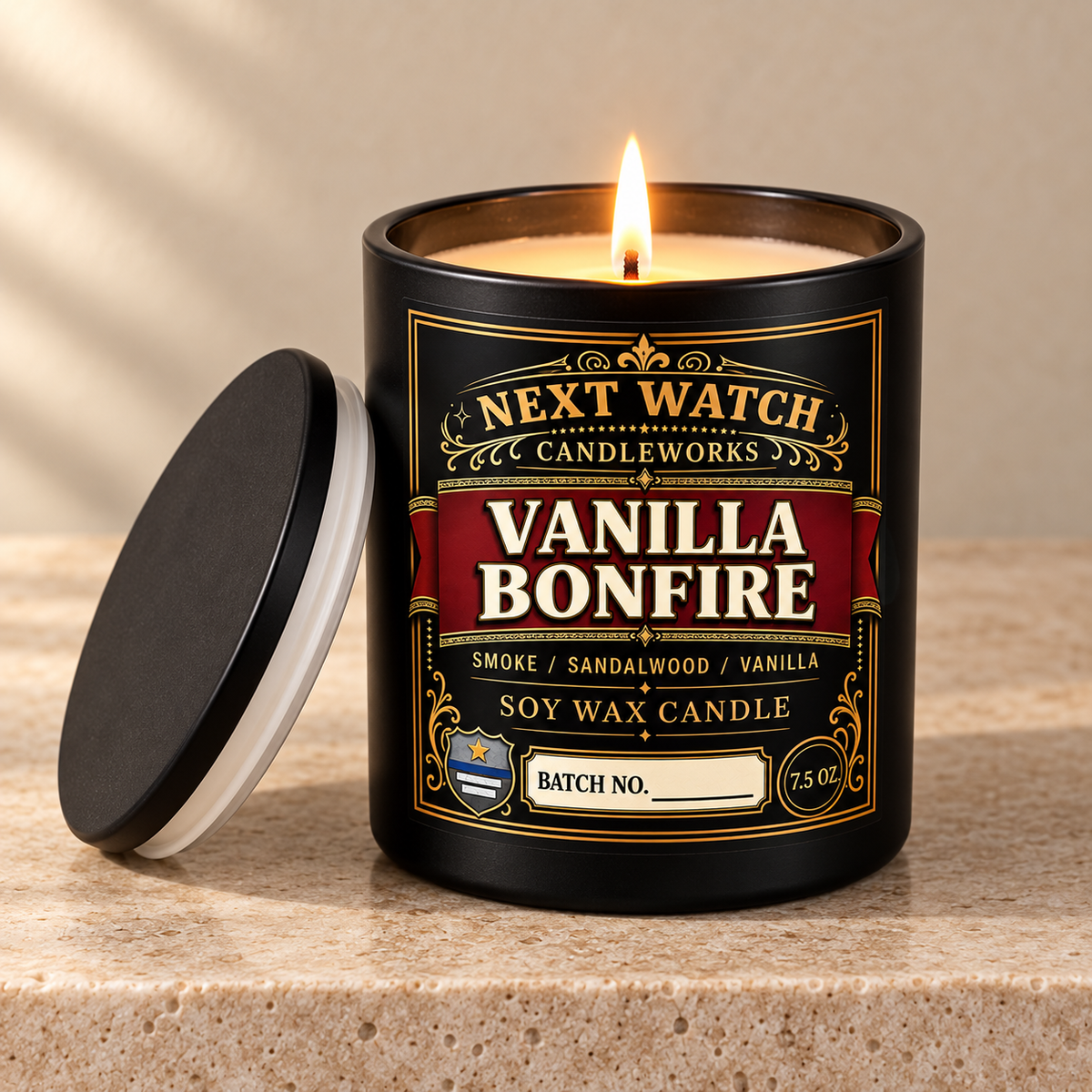 Vanilla Bonfire -Scented Soy Wax Candle