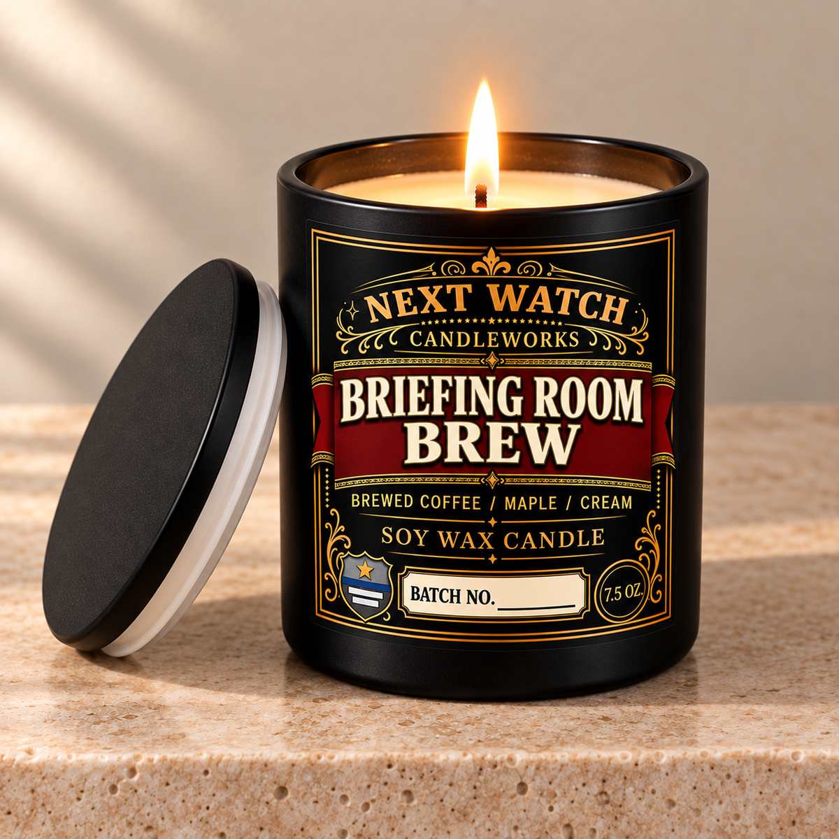 Briefing Room Brew soy wax candle