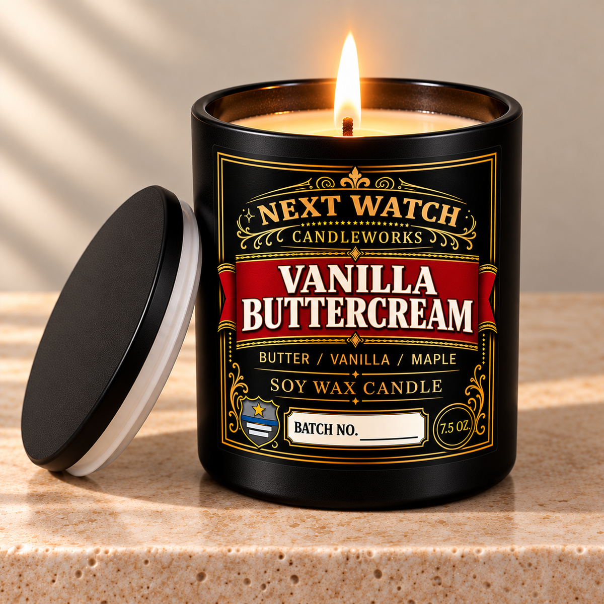 Vanilla Buttercream scented soy wax candle