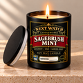 Sagebrush Mint scented soy wax candle