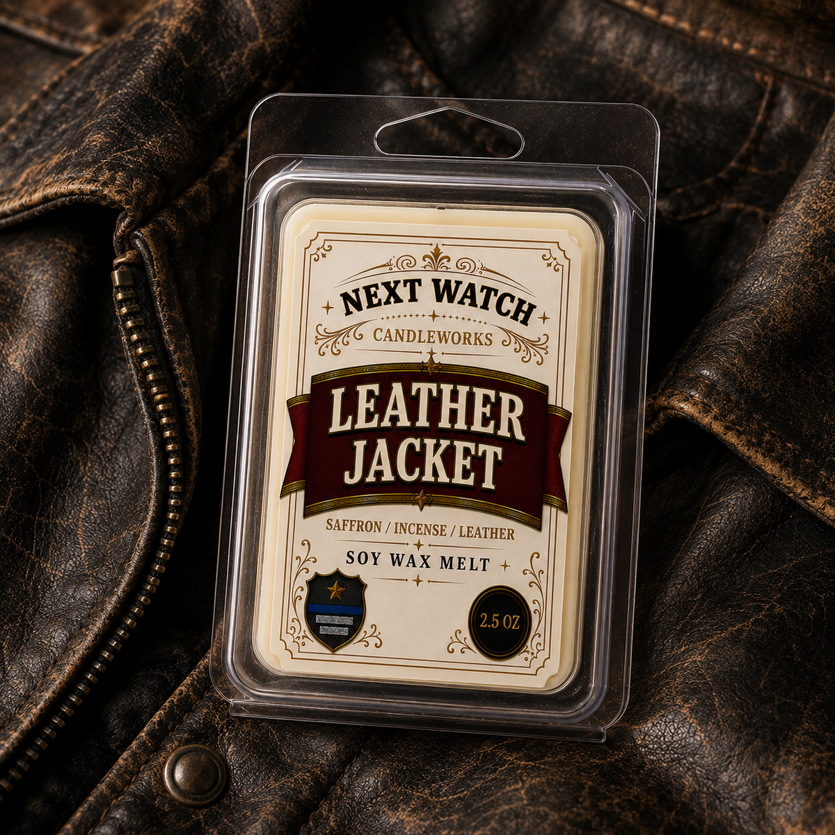 Leather Jacket scented wax melts